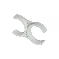 Clema Dubla Albă Aquafilter pentru Filtre In-Line 2.5 x 2.5 - 1