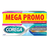 Pachet Crema adeziva pentru proteza dentara Neutro Corega, 2*40 g, Haleon - 1