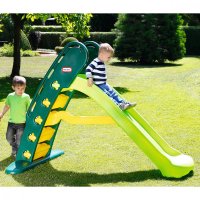 Tobogan verde mare Little Tikes pentru distractie in aer liber - 4