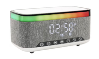 Boxa Bluetooth KP 559 3 in 1 cu incarcator wireless ceas si iluminare LED 10W - 1