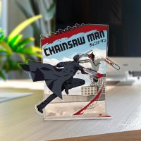 Figurina Acrilica Chainsaw Man - Denji vs Demonii - Diorama Oficial - 2
