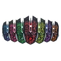 Mouse Gaming RGB MRG MX15, cu Fir, 6000 DPI, 7 culori, 7 Butoane, Negru - 2