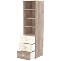 Raft pentru camera bebelusului Hubners Sofia, cu 3 sertare, crem nisip - 2