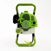 Motoburghiu Craft-Tec MX200 pe benzina 58cc, 6.1kW, 8.1CP, motor 2 timpi, verde, fara burghiu - 4