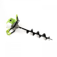 Motoburghiu Craft-Tec MX200 pe benzina 58cc, 6.1kW, 8.1CP, motor 2 timpi, verde, fara burghiu - 6