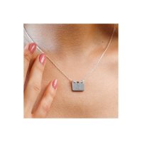Colier personalizat cu 3 placute din Argint 925 - Povestea ta gravata - 1