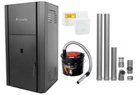 Pachet Centrala peleti Fornello Primo Pellet Black 25 kw, complet echipata pentru incalzire, pompa circulatie, vas expansiune, automatizare, kit evacuare 2.5 ml, Termostat Salus 091FLRFV2, Aspirator Cenusa - 1