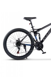 Bicicleta MTB Full-Suspension E-Carpat E2660A NegruGriAlbastru, 26 inch, 150-165 cm inch, greutate suportata 100 kg - 3