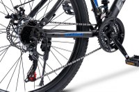 Bicicleta MTB Full-Suspension E-Carpat E2660A NegruGriAlbastru, 26 inch, 150-165 cm inch, greutate suportata 100 kg - 6