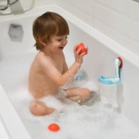 Jucarii de baie si cosulet Akuku,bile plutitoare cu orificii de scurgere - 1