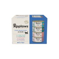 APPLAWS Fish Selection - Conserva Umida pentru Pisici in Supa, Multipack 70g x12buc - 1