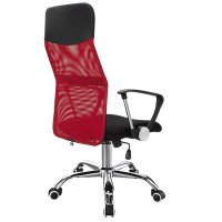 Scaun de birou Joel I mesh negru-rosu 60x60x109 cm - 2