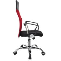 Scaun de birou Joel I mesh negru-rosu 60x60x109 cm - 3
