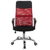 Scaun de birou Joel I mesh negru-rosu 60x60x109 cm - 4