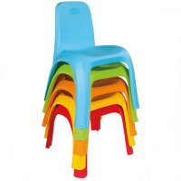 Scaunel Pilsan King pentru copii, rosu, ergonomic si stabil pentru interior si exterior - 1