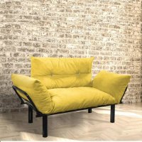 Canapea Homs Galben pentru 2 Persoane - 1