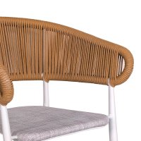 Scaun de grădină Raven Alb 57x62x78 cm - 2
