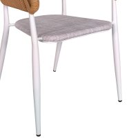 Scaun de grădină Raven Alb 57x62x78 cm - 3