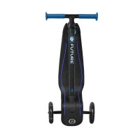 Trotineta Qplay Future albastru, 3 roti cu lumini LED, pliabila, ghidon reglabil, platforma antialunecare, greutate suportata 50 kg - 2
