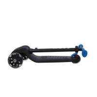 Trotineta Qplay Future albastru, 3 roti cu lumini LED, pliabila, ghidon reglabil, platforma antialunecare, greutate suportata 50 kg - 3