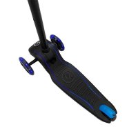 Trotineta Qplay Future albastru, 3 roti cu lumini LED, pliabila, ghidon reglabil, platforma antialunecare, greutate suportata 50 kg - 4