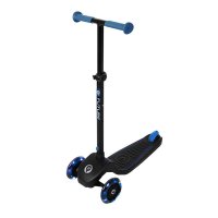 Trotineta Qplay Future albastru, 3 roti cu lumini LED, pliabila, ghidon reglabil, platforma antialunecare, greutate suportata 50 kg - 6
