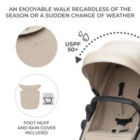 Carucior Kinderkraft NEWLY 3 in 1 Bej - Usor si Multifunctional - 12