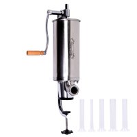 Masina de Umplut Carnati Manual Vertical PRO, Capacitate 4 kg, 5 Palnii, Micul Fermier GF-1289 - 1