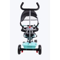 Tricicleta pentru copii Sun Baby 017 Fresh Turquoise Grey cu sezut reversibil 360, control al directiei, roti din spuma eva, suport pentru picioare pliabil - 2