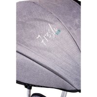 Tricicleta pentru copii Sun Baby 017 Fresh Turquoise Grey cu sezut reversibil 360, control al directiei, roti din spuma eva, suport pentru picioare pliabil - 7