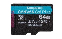 Card de memorie Kingston Canvas Go! Plus MicroSDXC 64GB Clasa 10 cu adaptor inclus - 3