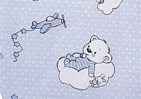 Sac de dormit copii 1 tog KidsDecor Ursuletul Martinica albastru din bumbac 140 cm - 2