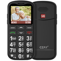 Telefon Mobil pentru Seniori CZAY®, Meniu Romana si Maghiara, Butoane Mari, Autonomie 7 Zile, Volum Mare, Buton SOS, 2G - 1