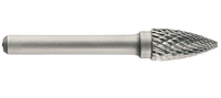 Freza din carbura de tungsten 1031791 - cap ascutit, tais dublu tip D, DIM 16, Coada 6 - 1