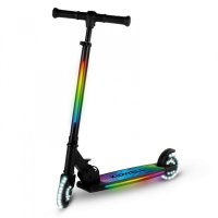 Trotineta Kidwell Mido Black 3 in 1 pentru copii, pliabila, reglabila, cu 2 roti si LED, 5 ani+, suport pana la 100 kg - 1