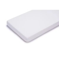Cearceaf impermeabil cu elastic Petite&Mars Soft Dream Dry, 120 x 60 cm, alb, lavabil la masina pana la 95 C - 1