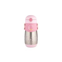 Cana termos cu pai Canpol Babies Roz, din silicon, 300 ml - 3