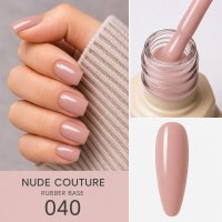 Everin Rubber Base Nude Couture 40 - Baza Rubber Nude Rose Fara HEMA si TPO - 1