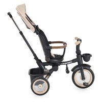 Tricicleta pentru copii Byox Jasper Beige pliabila, cu maner parental, spatar reglabil, scaun rotativ, greutate admisa 25 kg - 1