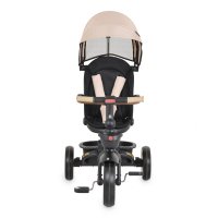 Tricicleta pentru copii Byox Jasper Beige pliabila, cu maner parental, spatar reglabil, scaun rotativ, greutate admisa 25 kg - 5