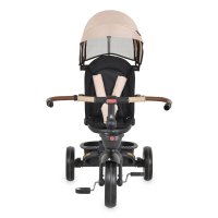 Tricicleta pentru copii Byox Jasper Beige pliabila, cu maner parental, spatar reglabil, scaun rotativ, greutate admisa 25 kg - 6