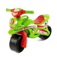 Motocicleta pentru copii fara pedale Racing 01395 VerdeRosu prevazuta cu butoane pentru efecte sonore, ghidon inalt, Inaltimea scaunului 29 cm - 3