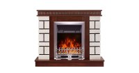 Semineu electric Nazary mini nuc & Galileo silver, Art Flame, 874x1080x245 mm, 2000W - 1