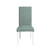 Scaun living TEO, picioare lemn alb, stofa mint, 46x60x98 cm - 1