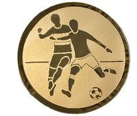 Emblema autoadeziva Fotbal 25mm, aurie pentru medalii si cupe - 1