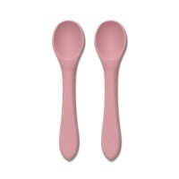 Set 2 lingurite din silicon natural Lorelli - Pink - 2