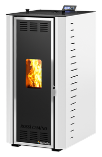 Termosemineu pe peleti Fornello Rossi 25 kW cu pompa Grundfos si arzator din inox - 1
