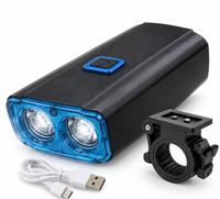 Far LED pentru Bicicletă 581B 3W cu 120 lm si 5 Moduri de Iluminare, Reîncărcare USB - 1