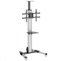 Suport TV mobil StarTech STNDMTV70, pentru televizoare de 32-75 inch, pana la 40 kg, reglabil pe inaltime, argintiu - 1