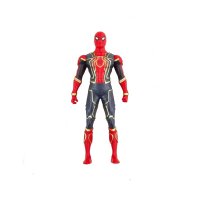 Set costum Spiderman cu muschi si manusa cu ventuze si figurina, DEPOX®, marime - 3
